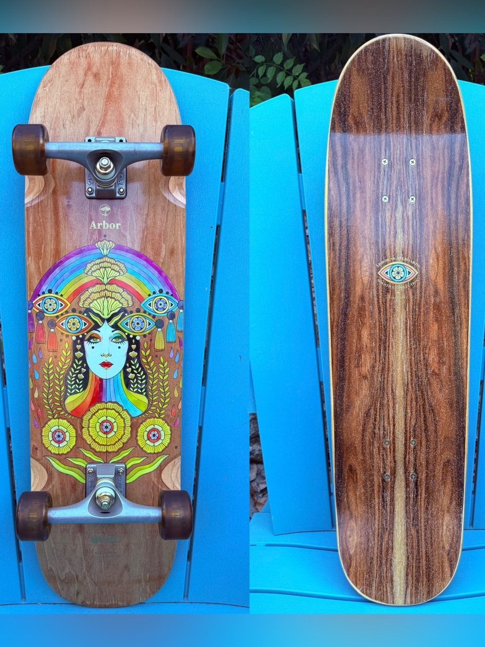Arbor Cucharon Solstice Collection Complete Longboard Skateboard 8.75” x 32.375”